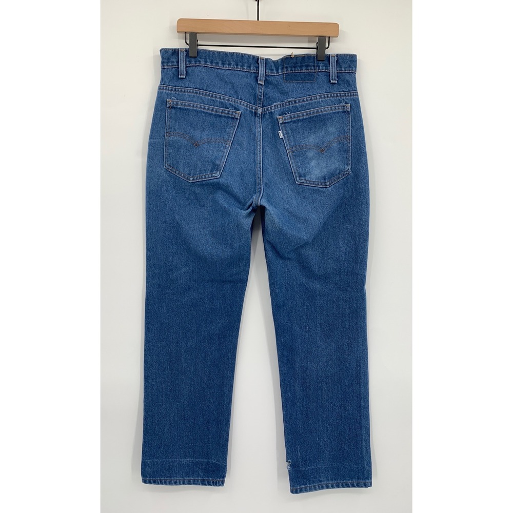 Vintage Levis 505 Jeans Mens 34x29 Blue Straight Leg Denim Made USA (Tag 36x30)